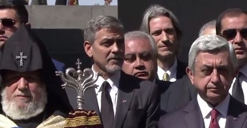 VIDEO George Clooney na čelu povorke povodom obilježavanja genocida nad Armencima
