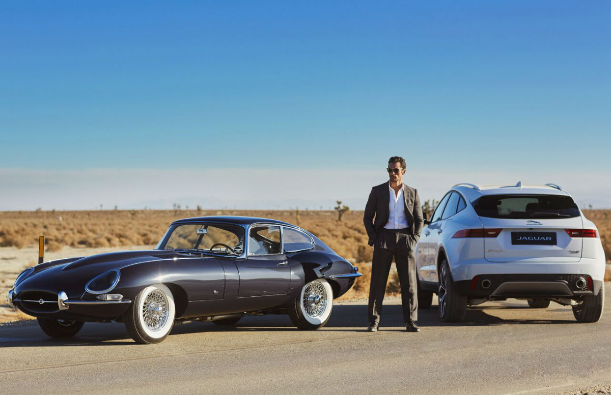 Model David Gandy predstavio Jaguarove modele u Kaliforniji