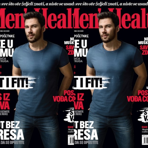 Indexov kolumnist Dean Pelić na naslovnici Men´s Healtha