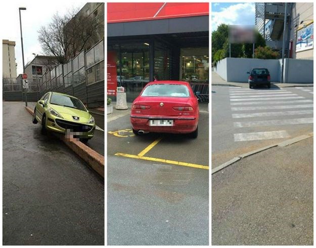 FOTO Izbor za idiota godine: Pogledajte kaos na hrvatskim parkiralištima