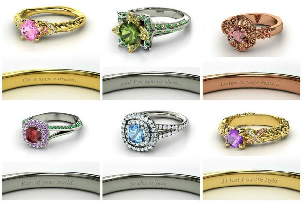 Pogledajte zaručničko prstenje inspirirano Disneyjevim princezama