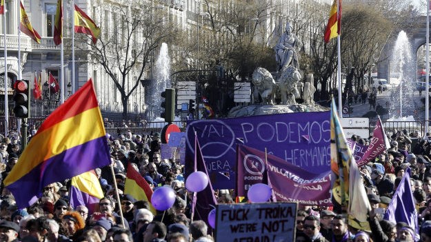 Španjolski ljevičari na ulice Madrida izveli desetke tisuća ljudi: "Da, može se!"
