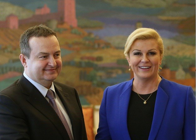 Grabar-Kitarović i Dačić potvrdili spremnost nastavka rješavanja otvorenih pitanja