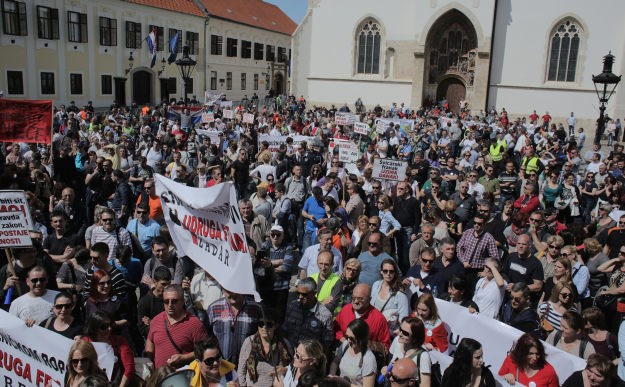 Radnička fronta podržala prosvjed: Banke treba nacionalizirati