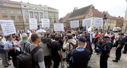 Radnici RIZ-Odašiljača opet prosvjedovali pred Vladom