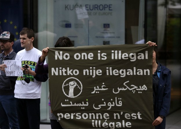 U Zagrebu održan prosvjed solidarnosti s izbjeglicama: "Nitko nije ilegalan!"