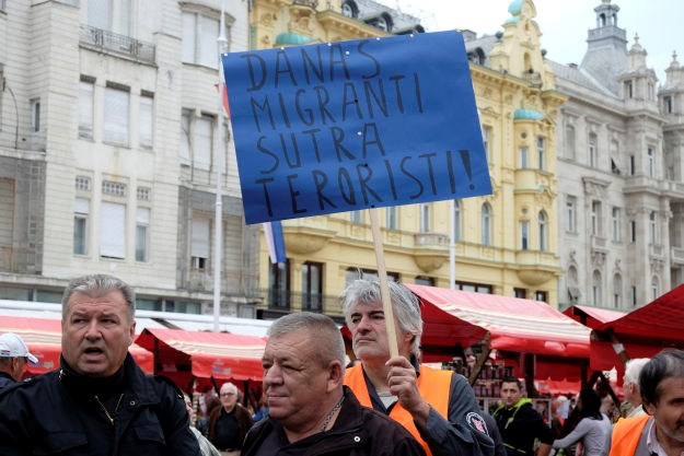 Radikalni desničari u Zagrebu organizirali prosvjed protiv izbjeglica, nitko im nije došao