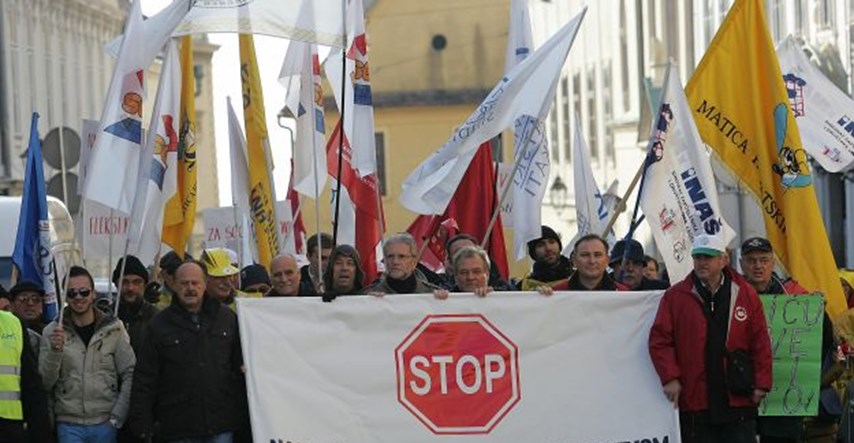 "Vrijeme je za otpor": Sindikati i udruge pozvali na generalni štrajk prosvjedom u Zagrebu