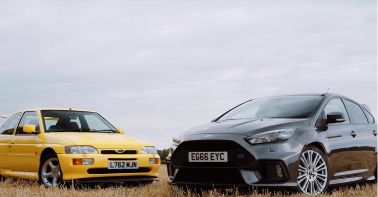 VIDEO Dijeli ih četvrt stoljeća: Ford Escort RS Cosworth i Focus RS