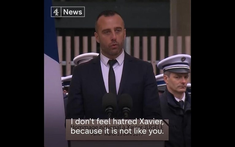 VIDEO Pogledajte dirljivi govor muža ubijenog francuskog policajca: "Nećete imati moju mržnju"