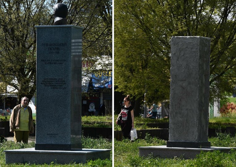 U Beogradu uklonjena bista Jurija Gagarina, prvog čovjeka u svemiru