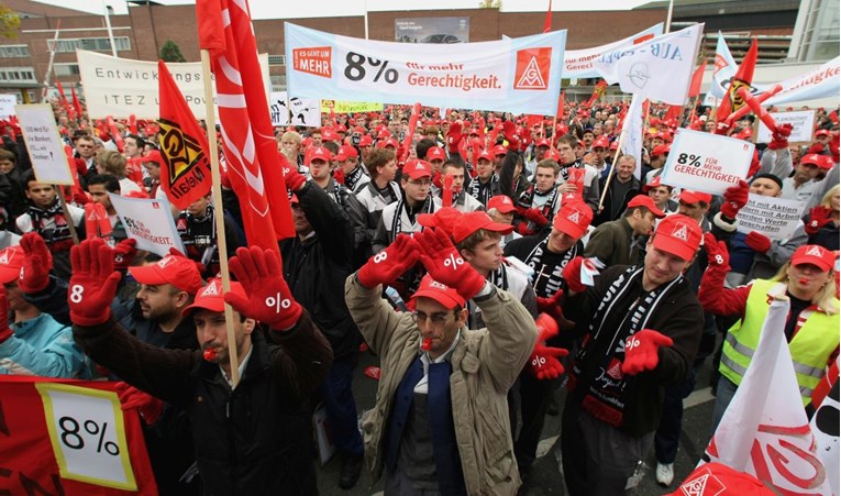 U Njemačkoj štrajkaju radnici u metalnoj industriji, traže veće plaće