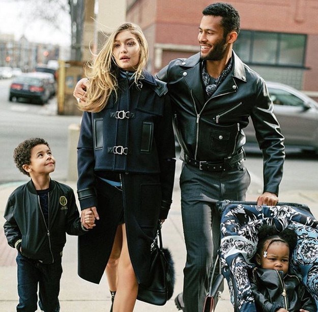 Gigi Hadid postala mama: U novoj Versaceovoj kampanji ima zgodnog muža i dvoje djece