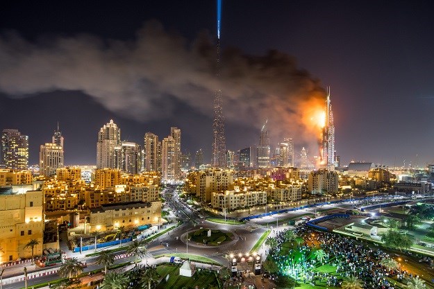 VIDEO Požar u Dubaiju: Gorio luksuzni hotel visok 300 metara, 14 ozlijeđenih