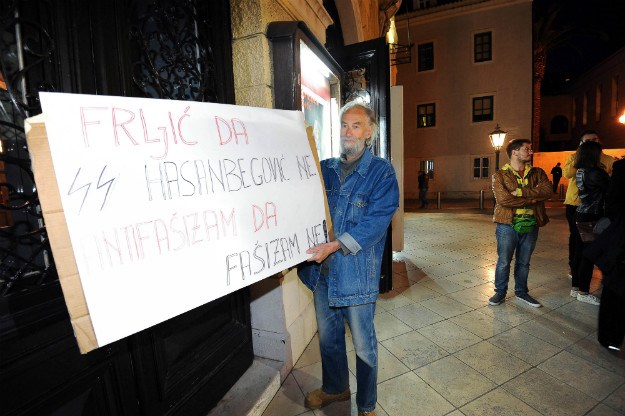 FOTO Splitska Radnička fronta održala skup podrške Oliveru Frljiću