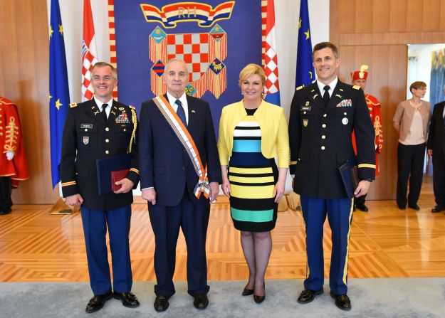 Dva desetljeća obrambene suradnje Hrvatske i SAD-a: Kolinda primila guvernera Minnesote