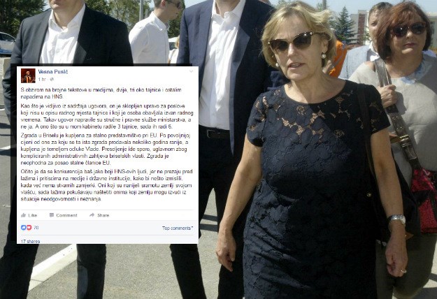 Pusić odgovorila na napade: "Lažima i pritiscima želi se utjecati na medije i državne institucije"