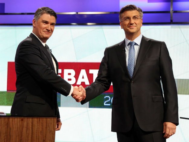 FOTO Milanović raspoložen, Plenković pozirao: S kim su u pratnji na HRT stigli šefovi SDP-a i HDZ-a?