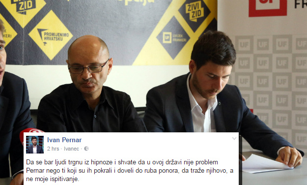 Pernar: "Da bar ljudi shvate da nije problem u Pernaru, već u onima koji su ih pokrali"
