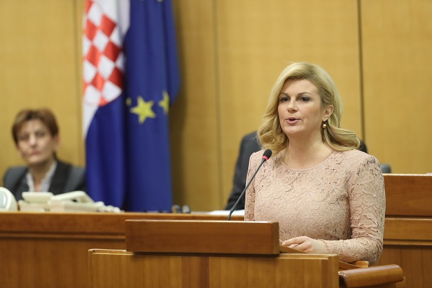 Kolinda na svečanoj sjednici Sabora: "Razni emisari etiketiraju Hrvatsku"