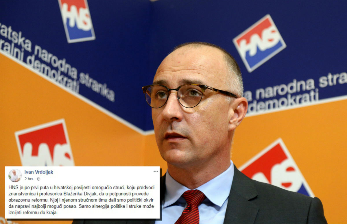 Vrdoljak poručio da HNS ne odustaje od borbe za bolje obrazovanje, nikad i ni pod koju cijenu
