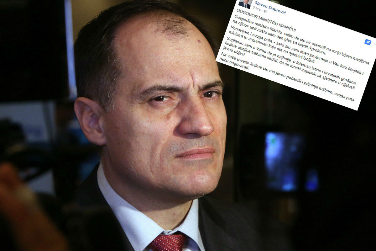 Dobrović odbrusio Mariću na Facebooku: "Objavite javno tonski zapisnik sa sjednice"