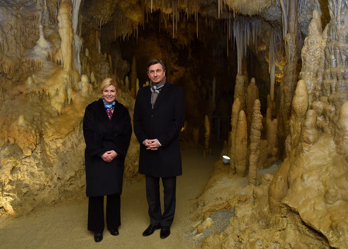 Kolinda i Pahor u špilji razgovarali o sigurnosnim prijetnjama