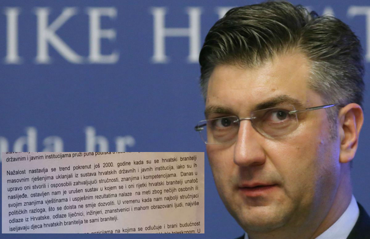 Dramatično pismo veterana i generala Plenkoviću: Zaštitite naša radna mjesta u državnim tvrtkama