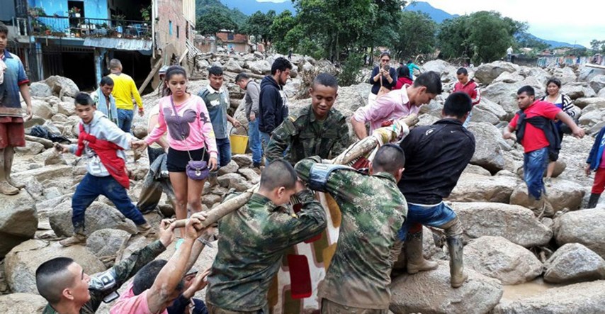 Više od 200 poginulih u bujici u Kolumbiji, preko 220 osoba nestalo