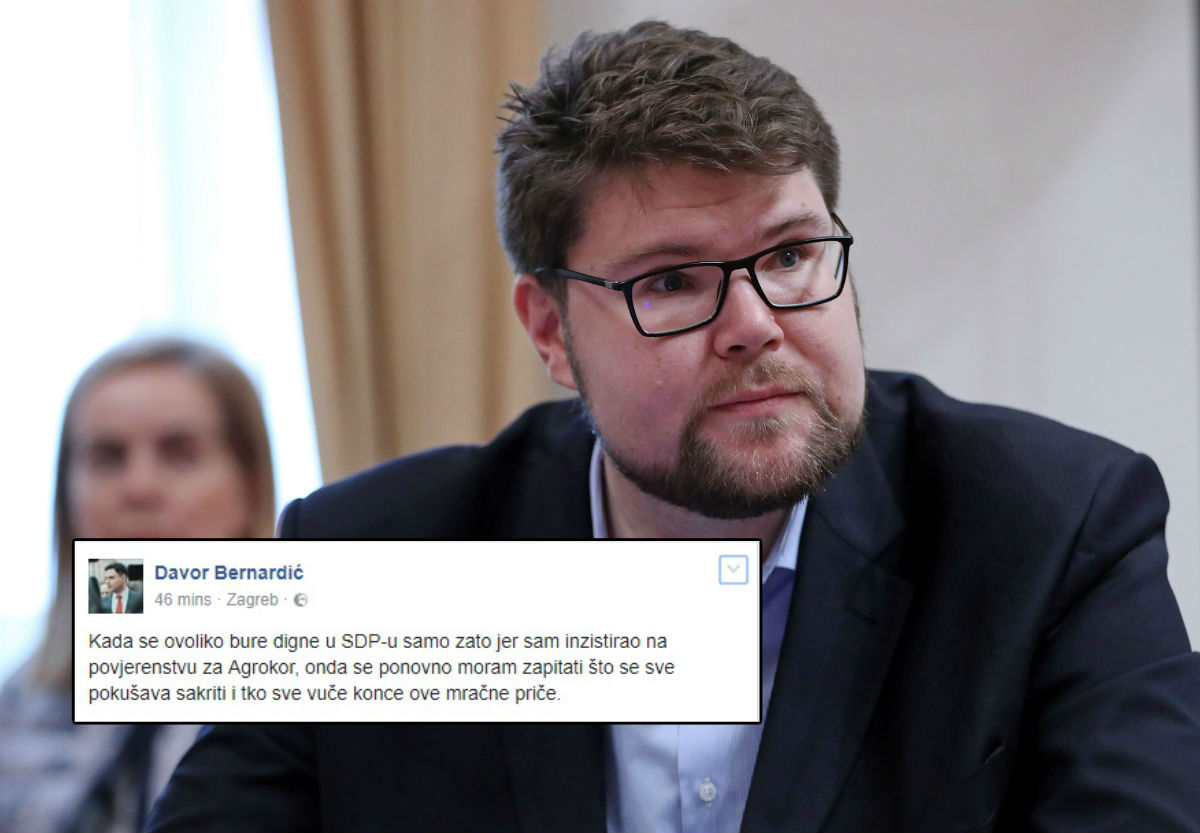 REAKCIJE NA GRBINOV ISTUP Ostojić ga odmah podržao, Bernardić: "Ovo je sve zbog Agrokora"