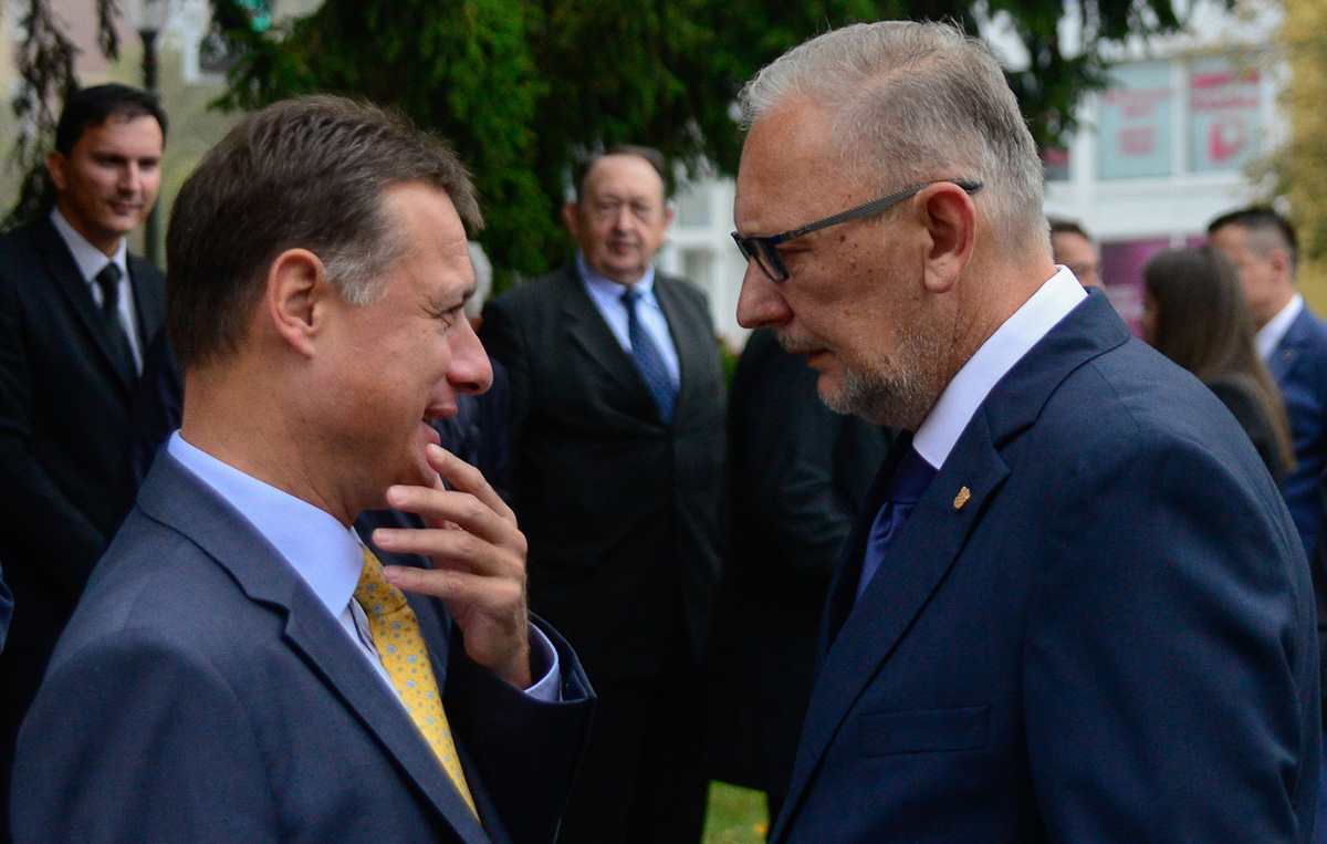 Jandroković i Božinović došli u Zaprešić, branili Lex Agrokor i hvalili grad