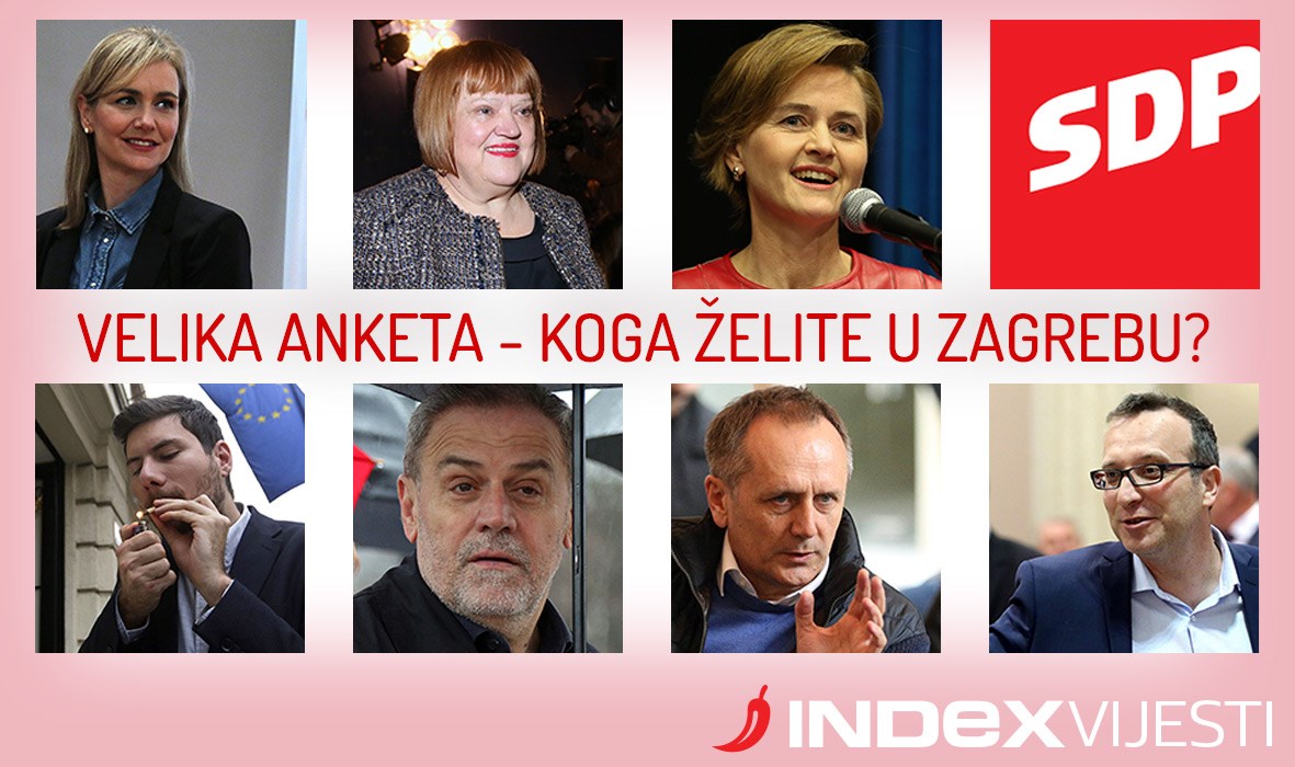 NA INDEXOVU ANKETU ODGOVORILO 55.000 LJUDI U Zagrebu HDZ, MOST i SDP čeka potop