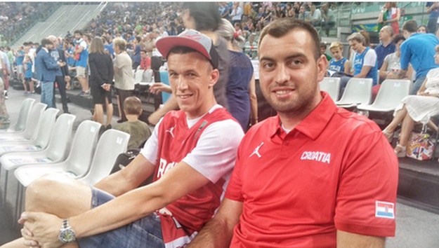 Ivan Perišić uz parket navijao za Hrvatsku u Torinu