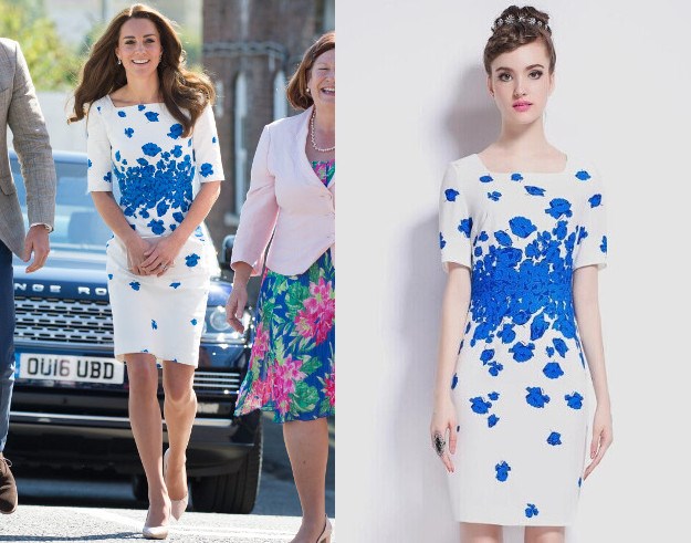 Haljina o kojoj se priča: Kate Middleton ponovila plavo-bijelu haljinu koja se prodaje kao luda