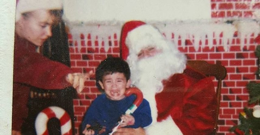Slikanje s Djedom Mrazom za neku je djecu stvarno traumatično