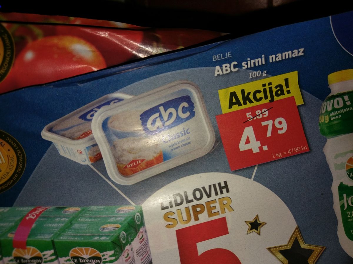 Poznati Agrokorov sirni namaz osvanuo na policama Lidla