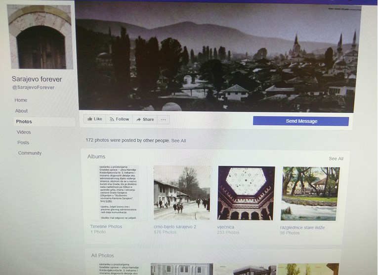 Sarajevska vlast traži naknadu od Facebook stranica koje u nazivu sadrže riječ "Sarajevo"