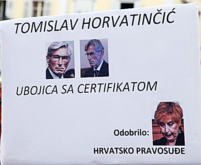 Prosvjed protiv Horvatinčića u Rijeci: "On je ubojica s certifikatom hrvatskog pravosuđa"