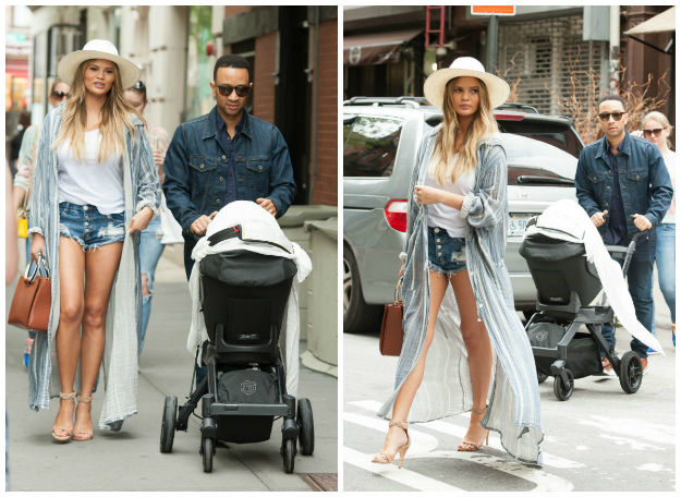 Chrissy i John: Najzgodniji celebrity roditelji prošetali New Yorkom s kćerkicom