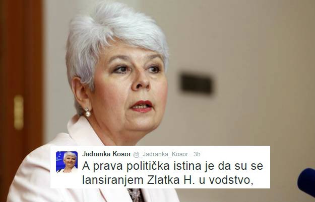 Jadranka Kosor opet našamarala HDZ-ovce: "Izborom Hasanbegovića odrekli ste se Tuđmana"