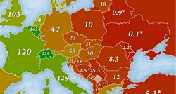 Objavljena karta bogatstva: Hrvatska dno dna Europe