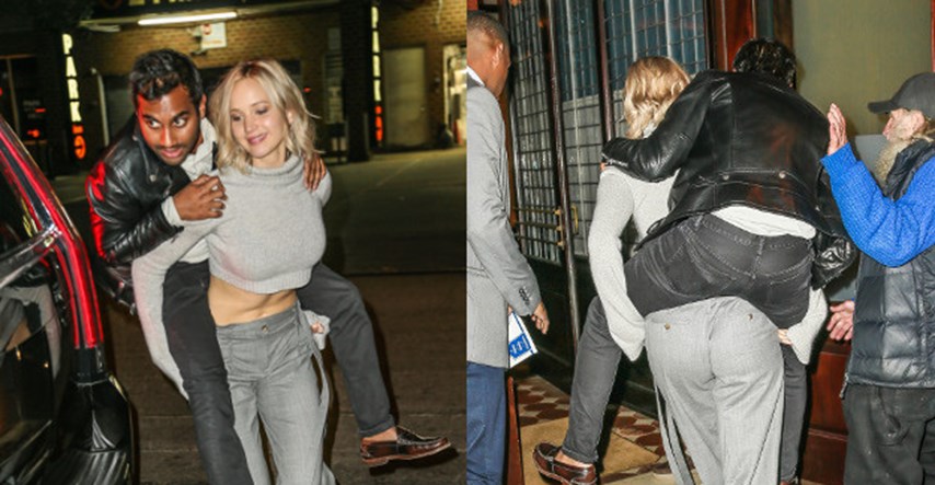 Celebrity komedijašica se vratila: Jennifer Lawrence snimljena kako nosi kolegu na leđima