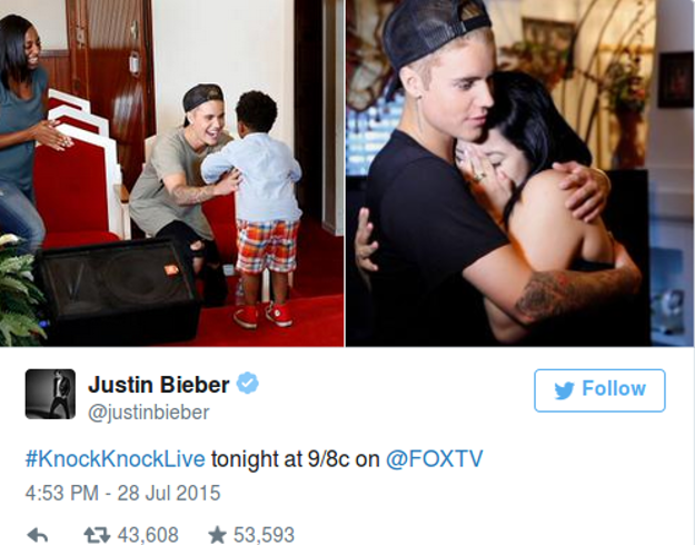 Justin Bieber uljepšao dan dječaku s Downovim sindromom