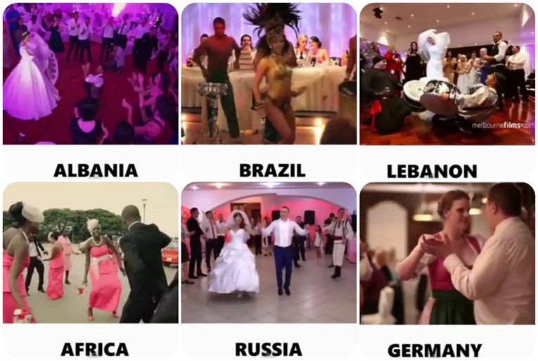 Sve u jednom videu: Što se sluša i kako se pleše na svadbama diljem svijeta?