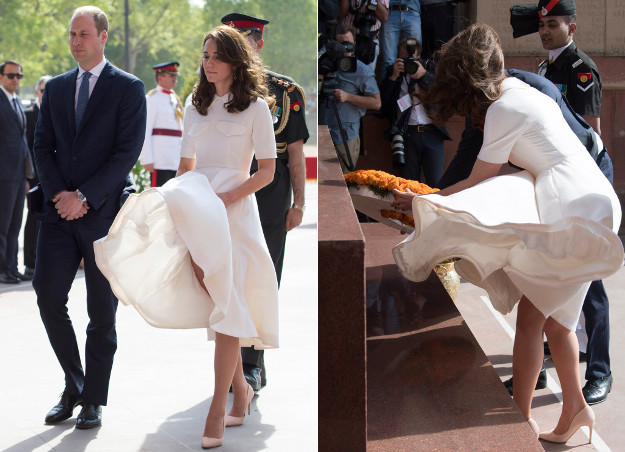 Kate Middleton u Indiji doživjela pravi "Marilyn Monroe" trenutak