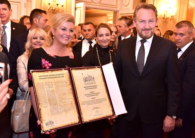 Kolinda primila nagradu za promicanje suradnje između Hrvatske i BiH