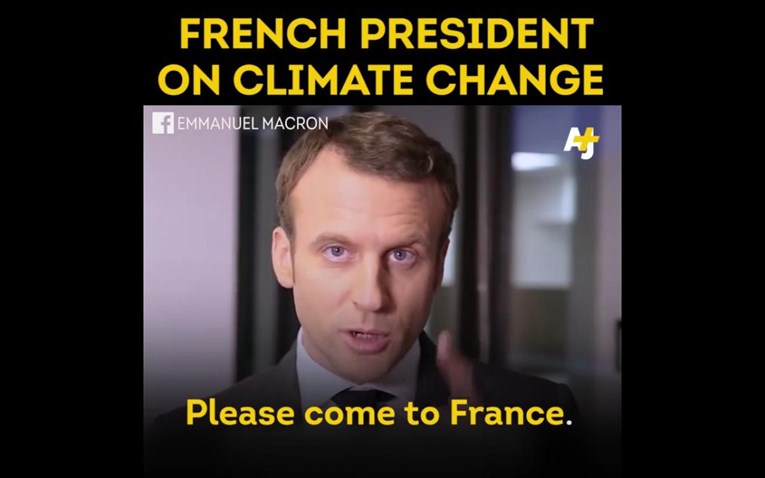 VIDEO Macron bacio rukavicu Trumpu: Klimatski znanstvenici, dobrodošli ste u Francusku