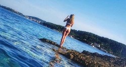 FOTO "Jao koji komad, mmm...": Maja Lena Lopatny uživa u "hrvatskom raju"