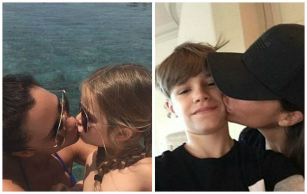 Nakon slike na kojoj mu ljubi sestru u usta: Romeo Beckham odgovorio hejterima mame Victorije