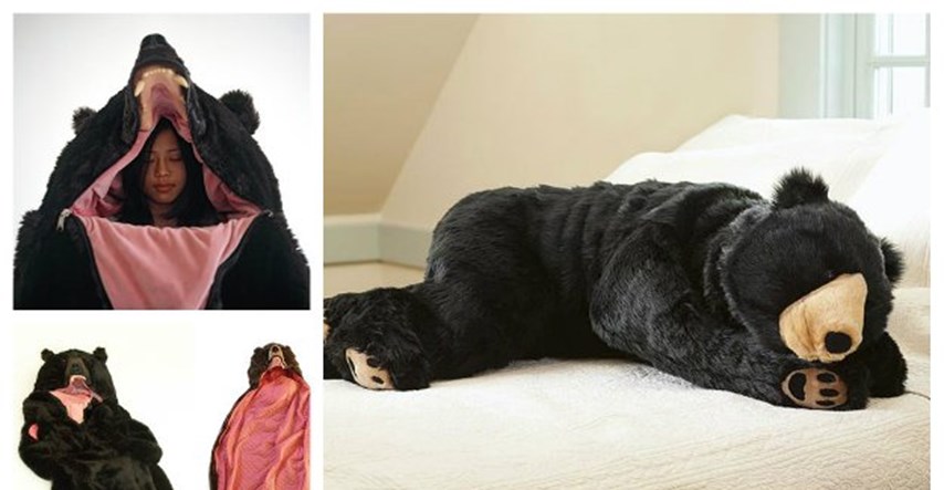 Raskošna medvjeđa vreća za spavanje pobrinut će se da nitko ne remeti tvoj zimski san